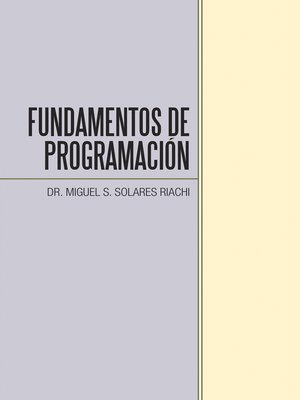 cover image of Fundamentos De Programación